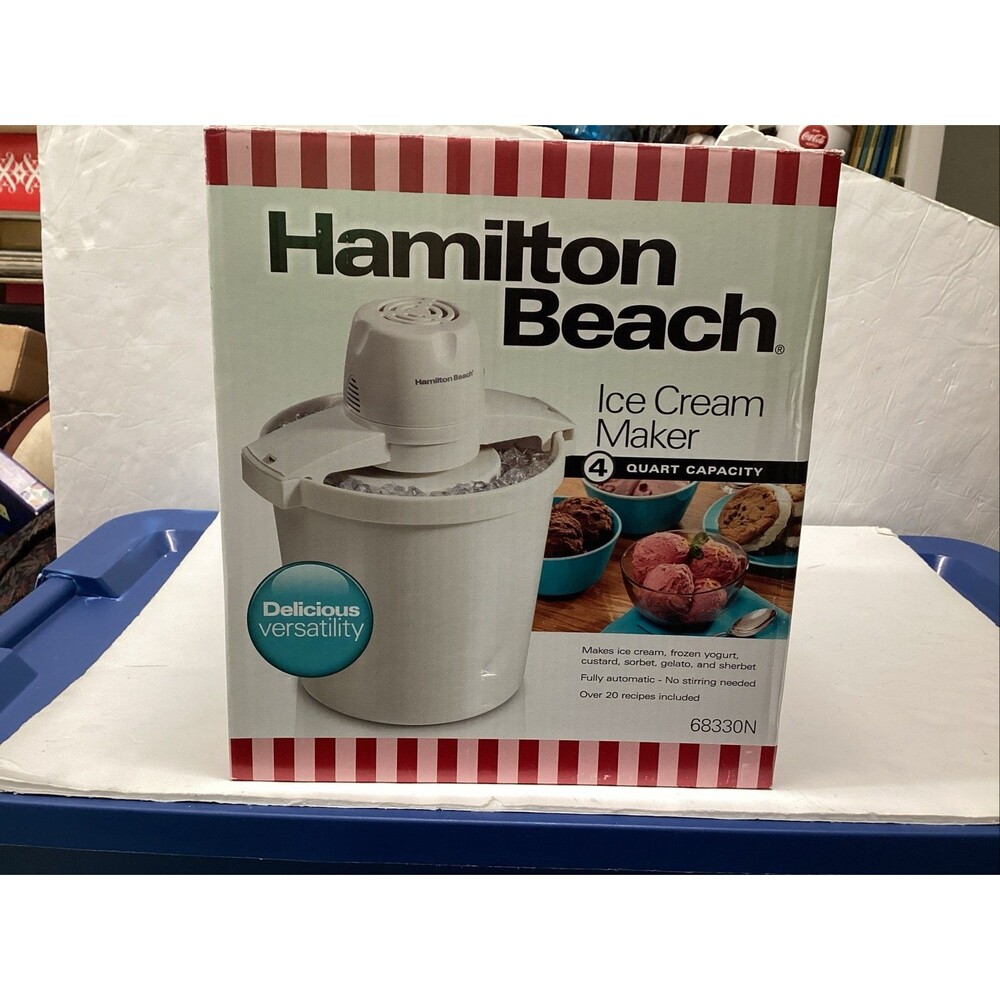 hamilton beach ice cream maker # 68330N 4 qt.